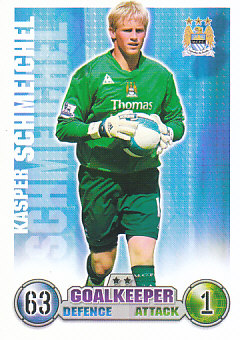 Kasper Schmeichel Manchester City 2007/08 Topps Match Attax #161